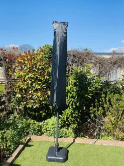 Cuhoc Parasols & Windschermen|Parasols & Windschermen<Parasol Ø3m Met Voet En Hoes Taupe