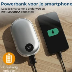 Denver Powerbanks|Powerbanks>PBH4003S Powerbank met handverwarm functie