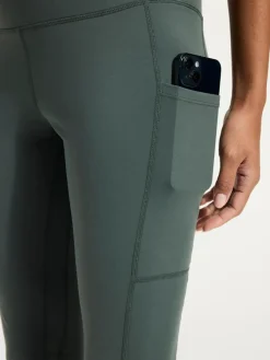 Human Nature Lange Broeken|Leggings<Pogota - Wandellegging dames Donker Groen