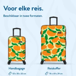 Bhppy Koffers & Trolleys>Print - Handbagage Koffer - 53cm