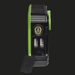 Denver Powerbanks|Powerbanks>PSO10012 Zwart Powerbank Solar en Crank