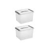 Sunware Opbergmanden En- Kratten<Q-line - Opbergbox - 22L - 2-delig