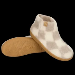 Tofvel Pantoffels & Sloffen|Pantoffels & Sloffen<Rabara Maha - Pantoffels - Unisex Wit - Taupe
