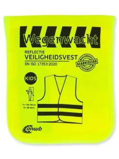 Wegenwacht Denemarken|Kroatië<Reflectievest kids Fluor Geel