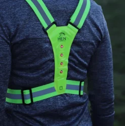 Hen Sportsgear Led-Vesten|Reflectie<Reflectievest - Hardloopvest USB Geel