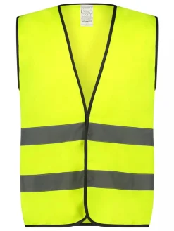 Wegenwacht Denemarken|Kroatië<Reflectievest volwassenen M/L – Fluor Geel
