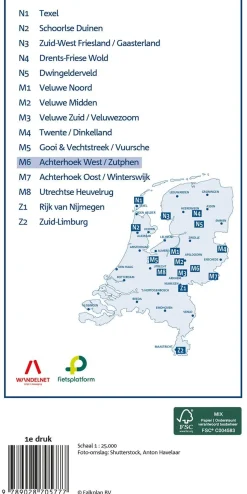 Falkplan Wandelkaarten>Regiokaart M6 Achterhoek West