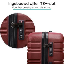 Blocktravel Koffers & Trolleys>Reiskoffer XS ABS 29L met TSA-slot en 360° wielen