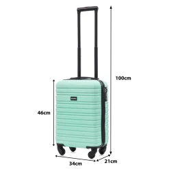 Blocktravel Koffers & Trolleys<Reiskoffer XS ABS 29L met TSA-slot en 360° wielen Mintgroen