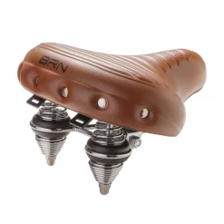 Brn Fietszadels<Relaxzadel met metalen veren Lichtbruin