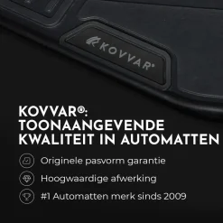 Kovvar Automatten<Rubber Kofferbakmat voor Volkswagen Touran