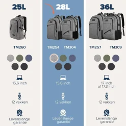 Trvlmore Wandelrugzakken|Rugzakken & Tassen<Rugtas – 28L – 15,6 Inch Grijs
