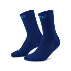 Cep Sokken|Wandelsokken<Run Mid-Cut Compressie Sokken - Dames Donker Blauw