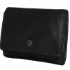 DAMES Bear Design Portemonnees>Sasha - Leren Portemonnee - Overslag - 6 pasjes