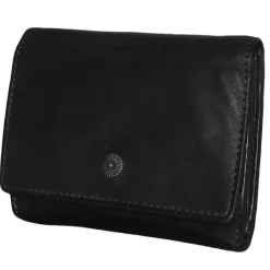 DAMES Bear Design Portemonnees>Sasha - Leren Portemonnee - Overslag - 6 pasjes