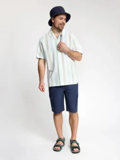 Human Nature Overhemden Met Korte Mouw<Seabrook - Overhemd heren Licht Denim