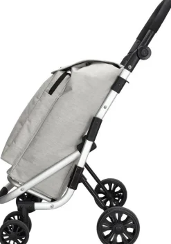 Beagles Boodschappentrolley'S<Shop&Go - Boodschappenkar - 4 wielen - 41L Lichtgrijs