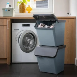 Sunware Prullenbakken En Manden>Sigma home - Prullenbak + deksel 60L - 2-dlg