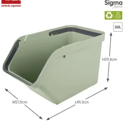 Sunware Prullenbakken En Manden>Sigma home - Prullenbak met deksel - 30L
