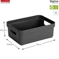 Sunware Opbergmanden En- Kratten<Sigma home - Opbergbox - 9L - 6-delig