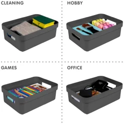 Sunware Opbergmanden En- Kratten<Sigma home - Opbergbox - 9L - 6-delig