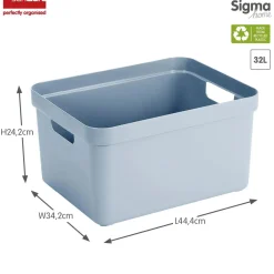Sunware Opbergmanden En- Kratten<Sigma home - Opbergbox - 32L - 4-delig
