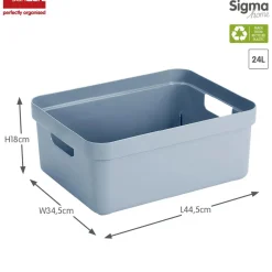 Sunware Opbergmanden En- Kratten<Sigma home - Opbergbox - 24L - 4-delig