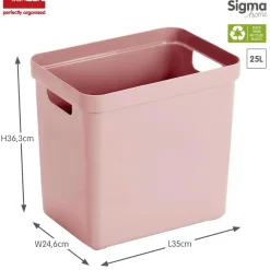 Sunware Opbergmanden En- Kratten<Sigma home - Opbergbox - 25L - 4-delig