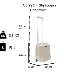 Carryon Koffers & Trolleys>Skyhopper Underseat 40cm koffer – 19L