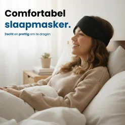 PurelyGoods Slaapmaskers<Slaapmasker Katoen - Zwart