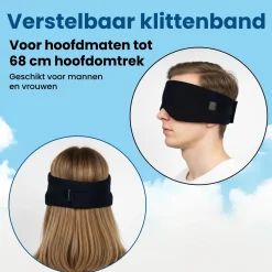 PurelyGoods Slaapmaskers<Slaapmasker Katoen - Zwart