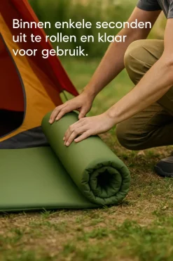 Cuhoc Slaapmatten<Slaapmat Zelfopblazend 1 persoons - Groen