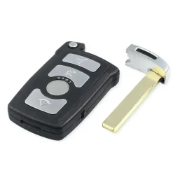 Xeod Autosleutelhoesjes<Smart key behuizing 4 knops geschikt voor BMW