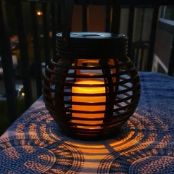 Rextech Hanglampen>solar lantaarn Basket - Set van 3