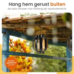 Goliving Lantaarns<Solar Tafellamp Nova – 2 Stuks - LED