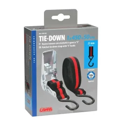 Lampa Spanbanden>Spanband 4,5 m 25 mm met ratel en S-haak