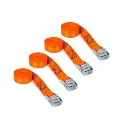 Tcp Spanbanden<Spanbanden 4x oranje 2,5m - Trekkracht 250 kg