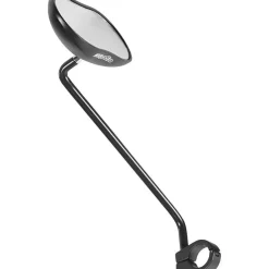 Ergotec Fietsspiegels<spiegel M-88L aluminium zwart