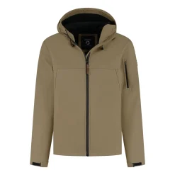 Travelin' Waterdichte Jassen|Softshell Jassen<Stian Heren - Softshell Jas - Waterdicht Bruin