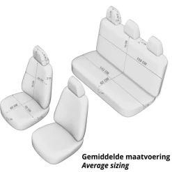 OTOM Stoel- En Stuurhoezen<Stoelhoezenset Comfortline Zwart