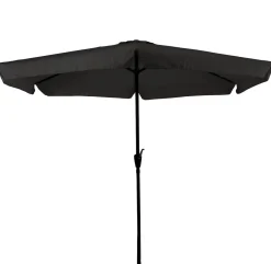 Cuhoc Parasols & Windschermen|Parasols & Windschermen>Stokparasol Grijs Ø3m met Volanten