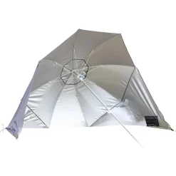 Bo-camp Parasols & Windschermen|Parasols & Windschermen<Strandparasol Met zijwanden Grijs
