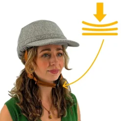 Vizorz Fietshelmen Voor Volwassenen>SwitchCap fietshelm - Grey woolly cap