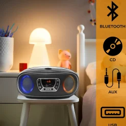 Denver Audio>TCL212BTB FM-Radio Incl. Bluetooth Boombox