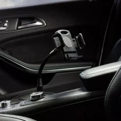 Geen merk Telefoon & Tablethouders>Telefoonhouder auto universeel voor in bekerhouder