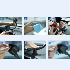 Joyroom Telefoon & Tablethouders<Telefoonhouder Voorruit - Zwart