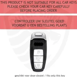 Dutch Shield Autosleutelhoesjes>TPU Sleutelhoesje voor Audi goud D3