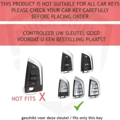 Dutch Shield Autosleutelhoesjes>TPU Sleutelhoesje voor Bmw clear 34