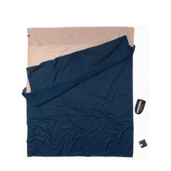 Cocoon Slaapzakken|Slaapzakken<Travelsheet Dubbel Zijde Donkerblauw