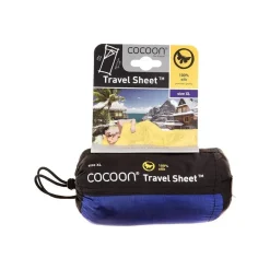 Cocoon Slaapzakken|Slaapzakken<Travelsheet XL 100 % Zijde Ultramarine Blue